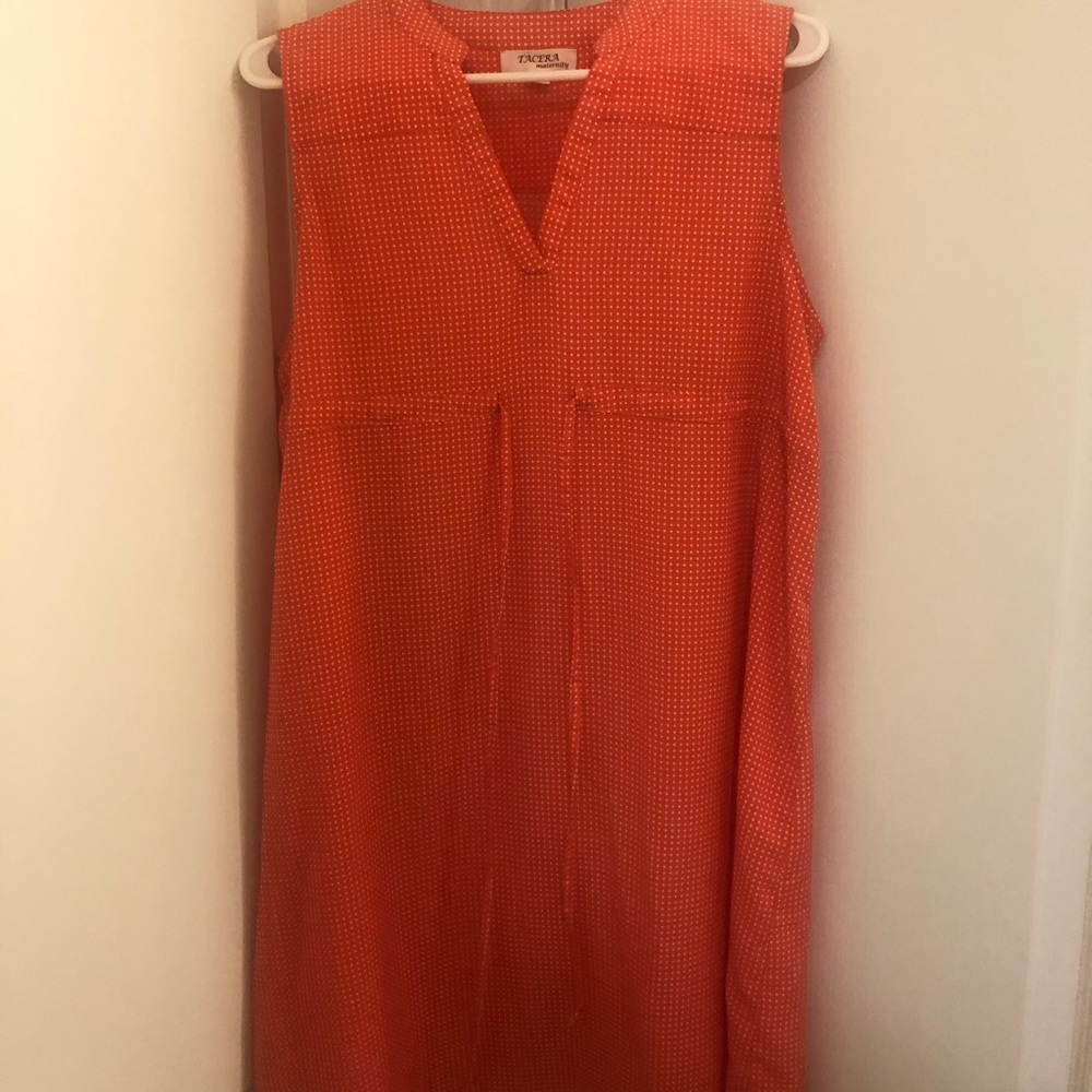 Pink & white polka dot dress